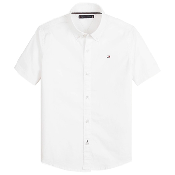 Tommy Hilfiger Boys Shirt ss Poplin 06493 White